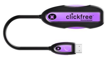 Clickfree Transformer Cable adds Auto Backup to any External HDD