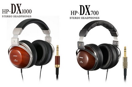 JVC Victor HP-DX1000 and HP-DX700 Wooden Headphones