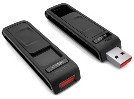 SanDisk Ultra Backup USB Flash Drive offers Button Backup