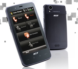 Acer Tempo F900 Smartphone with 3.8-inch touchscreen