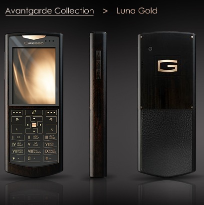 Gresso Avantgarde Luna Gold luxury Phone