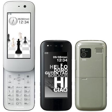 NTT DoCoMo Fujitsu PRIME F-03A touchscreen phone