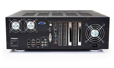 S1Digital P500 Media Center PC Back