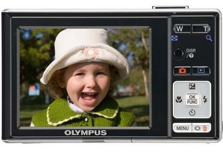 Olympus X890 digital camera Back