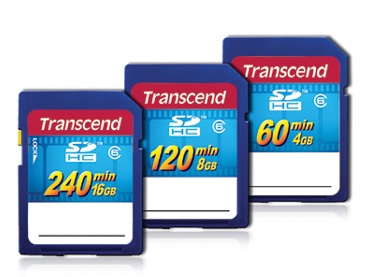 Transcend SDHC HD Video Cards