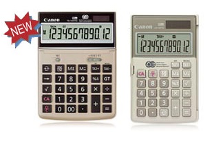 Canon LS-154TG, HS-1000TG and TS-1200TG recycled calculators