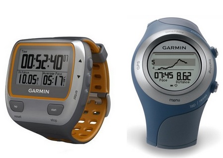 Garmin Forerunner 405CX and 310XT GPS-enabled fitness devices
