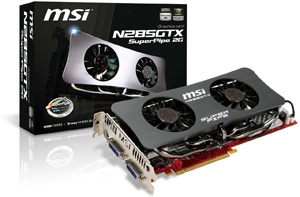 MSI N285GTX SuperPipe 2G Graphics Card