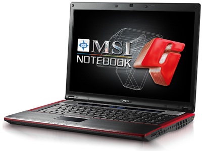 MSI GX723 Notebook with Geforce GT 130M