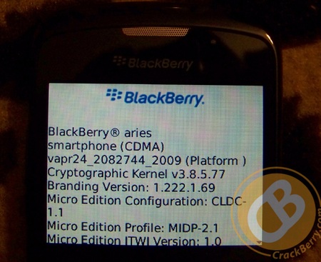 BlackBerry Aries CMDA Smartphone