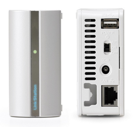 Buffalo LinkStation LS-S500L Portable NAS front and back