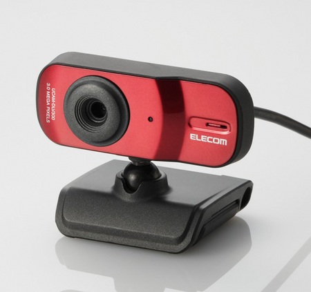 Elecom UCAM-DLV300T 3 megapixel webcam red