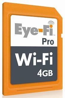 Eye-Fi Pro 4G SDHC supports ad hoc WiFi, RAW and Selective Transfer