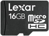 Lexar 16GB microSDHC Memory Card