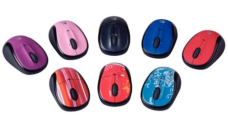 Logitech V220 Notebook Mouse is multiple colors and patterns