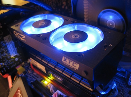 OCZ XTC Cooler Rev.2 for RAM Module in use