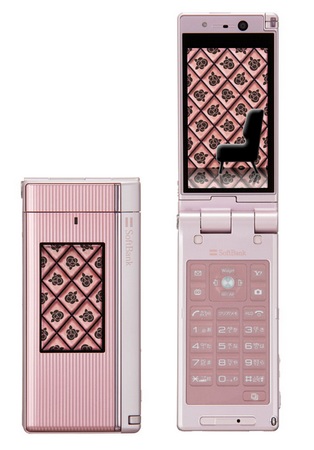 Softbank Panasonic 931P 8Mpix Clamshell Phone Pink