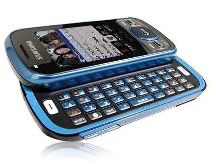 Sprint Samsung Exclaim dual sliding QWERTY keyboard