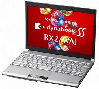 Toshiba dynabook SS RX2-WAJ with 512GB SSD and WiMAX