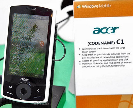 Acer C1 Windows Mobile 6.5 Phone