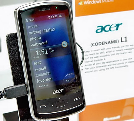 Acer L1 Windows Mobile 6.5 Phone