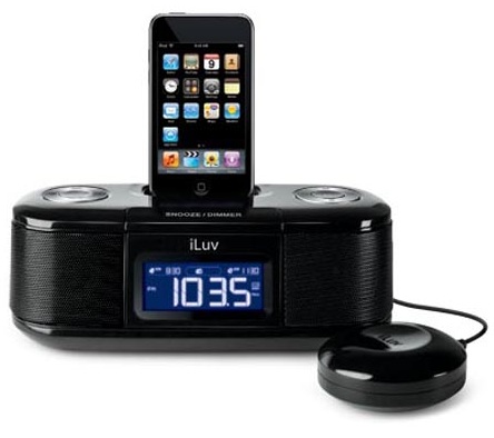 iLuv iMM153 iPod Dock Alarm Clock with Bed Shaker