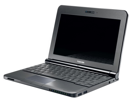 Toshiba NB205 Netbook Black Open