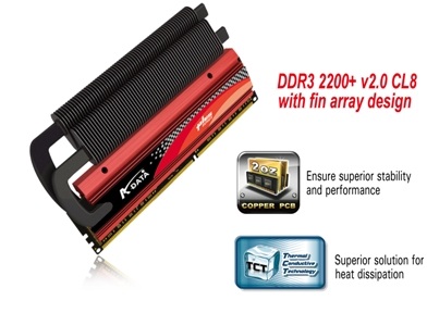 A-DATA XPG Plus Series DDR3-2200+ v2.0 dual channel kits