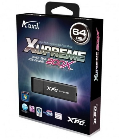 A-DATA XPG Xupreme 200X USB Flash Drive Windows 7 box