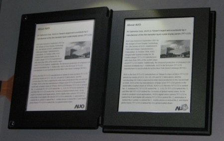 AUO to develop 10-inch and A4 e-paper