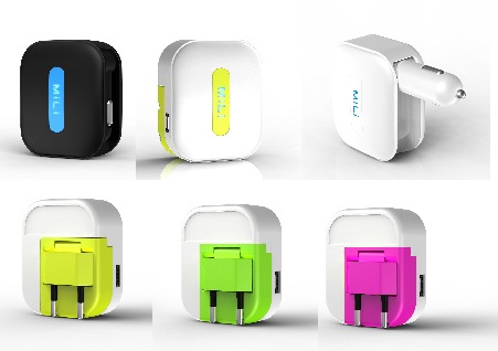 BeamBox MiLi Universal Charger colors