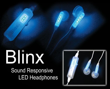 Blinx Sound Responsive LED Earphones