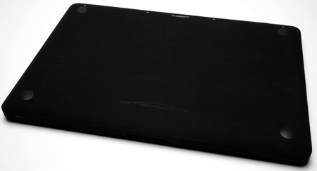 ColorWare Stealth MacBook Pro in matte black bottom