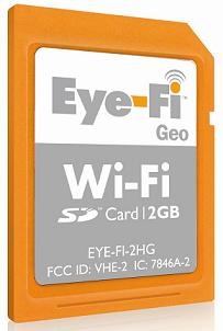 Eye-Fi Geo WiFi SD Card - Apple Exclusive, Unlimited Geotagging