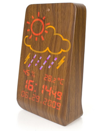 Firebox WoodStation Wooden Weather Station