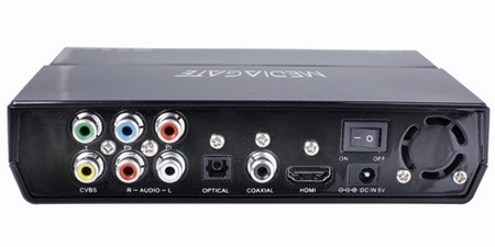 MediaGate MG-M2TV HD Media Player back