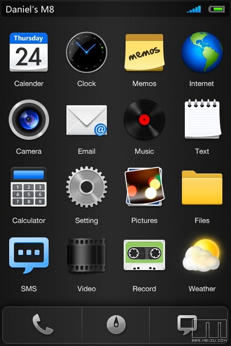 Meizu M8 New UI Icon