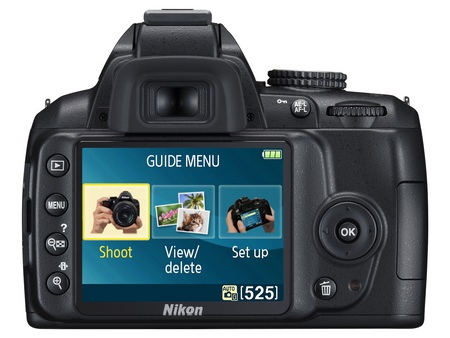 Nikon D3000 Entry-Level DSLR Camera back