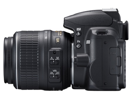 Nikon D3000 Entry-Level DSLR Camera left