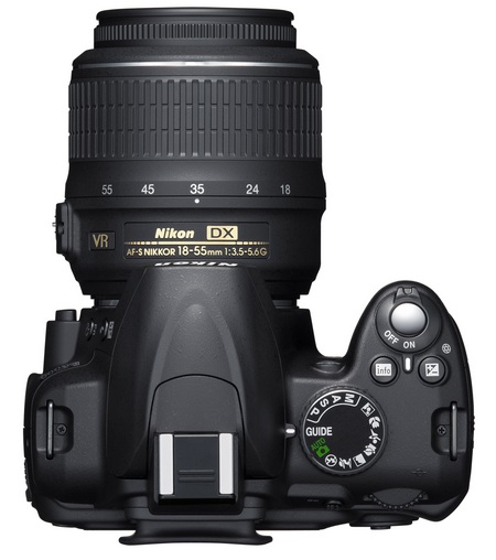 Nikon D3000 Entry-Level DSLR Camera top