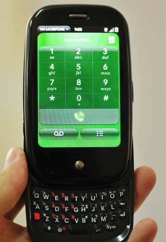 Palm Pre GSM Version live shot  QWERTY keyboard