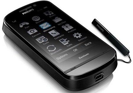 Philips Xenium X830 Touchscreen phone with 1.5 months standby