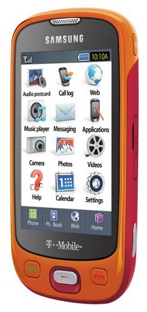 T-Mobile Samsung Highlight Touchscreen Phone Fire