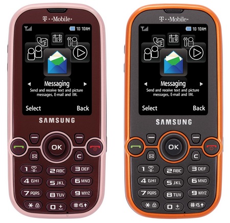 T-Mobile samsung Gravity 2 SGH-T469 QWERTY phone front