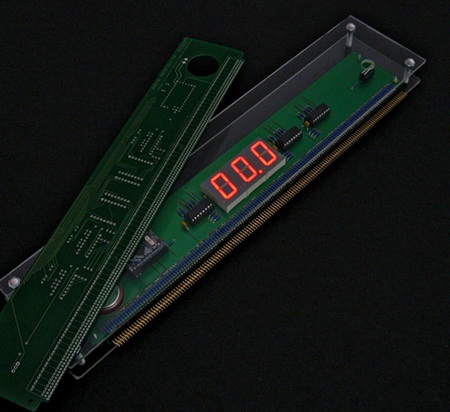 Wooden Electronic Ruler with Display 1