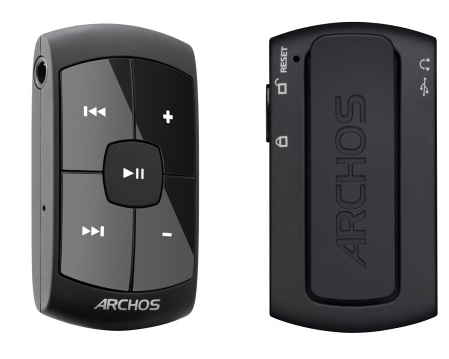 Archos Clipper Tiny MP3 Player front back