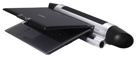 Asus uBoom sound-bar notebook speakers as notebook dock