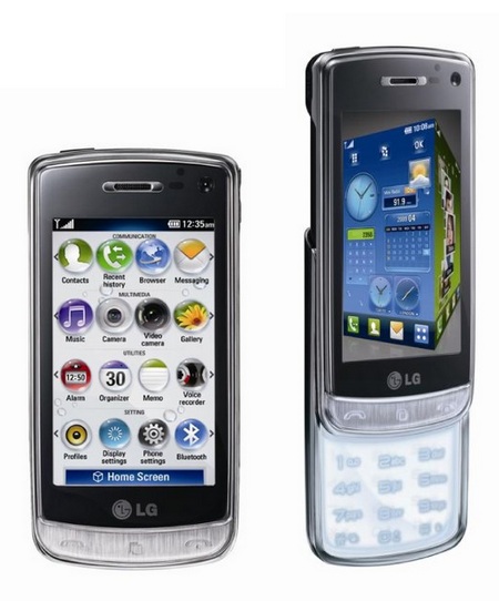 LG GD900 Crystal touch phone transparent design