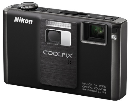 Nikon CoolPix S1000pj Camera with Built-in Projector angle left