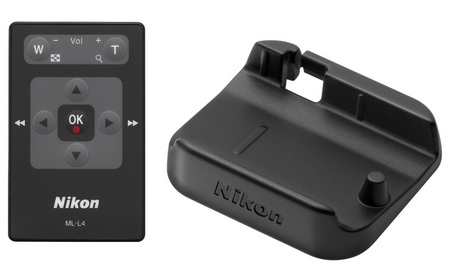 Nikon CoolPix S1000pj Camera with Built-in Projector remote dock